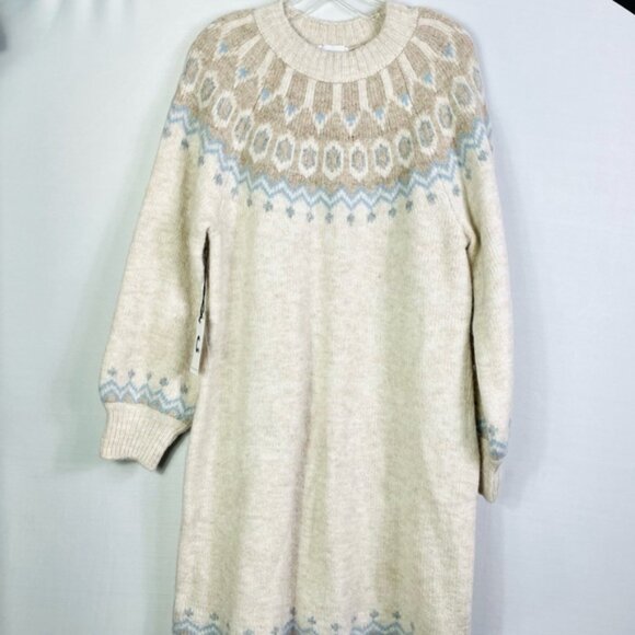 NWT Callahan Puff-Sleeved Sweater Mini Dress - Picture 2 of 6